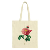 Rose Tote Bag, Floral Print Bag, Botanical Art Tote, Elegant Flower Design, Gift for Her, Everyday Bag, Reusable Shopping Bag - Tawshia